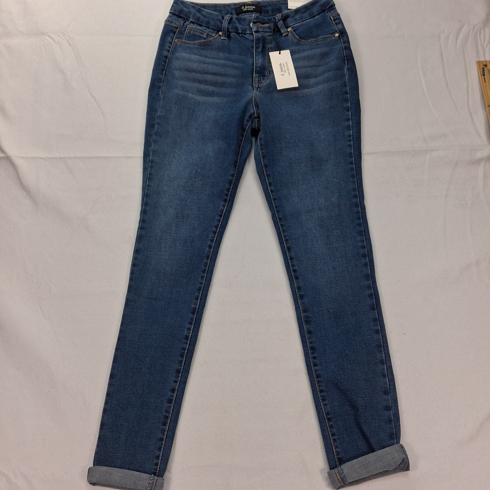 d.jeans Jeans Womens 2 High Rise Skinny Blue Comfort No Gap Waistband NEW